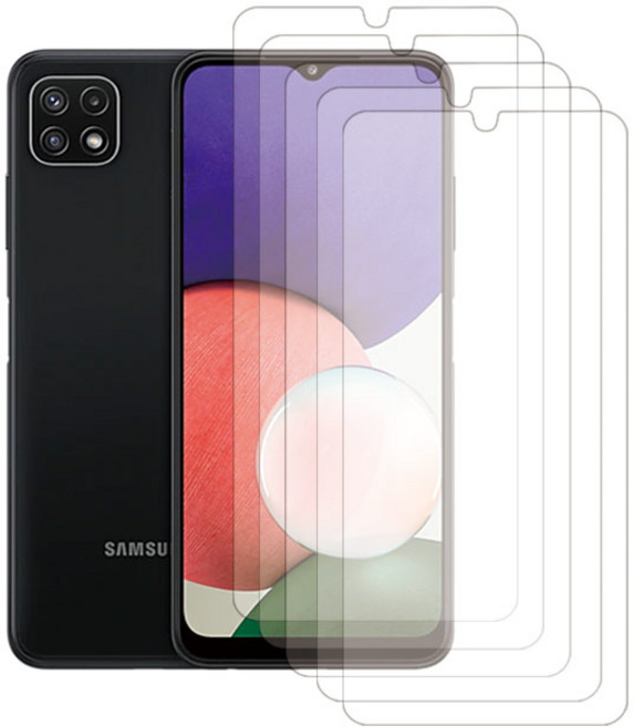 스톤스틸 갤럭시 버디 와이드5 A22 5g 방탄 강화 유리 액정 보호 필름 (a226) 5매, 5개