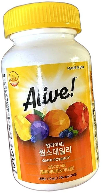 종합비타민 미네랄 건강 유지 필수 영양소 대용량 면역력 강화 멀티비타민 100정 1개 - 쿠팡