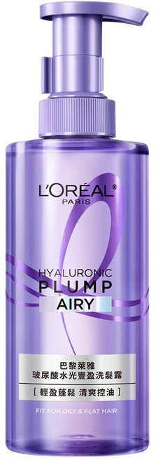 L'OREAL PARiS 巴黎萊雅 玻尿酸豐盈空氣感洗髮精, 1個, 440ml