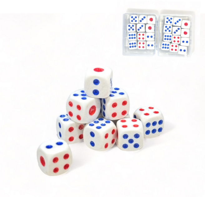 저스트겟 미니 주사위 케이스 포함 12p 2세트 (1.2cm)