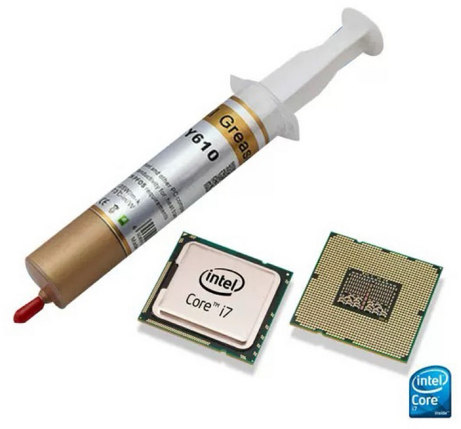 HY610 CPU 散熱膏 高導熱系數, 1個, 大針筒 散熱膏