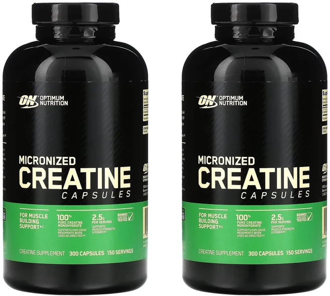 옵티멈누트리션 Optimum Nutrition Micronized Creatine 미분화된 2500mg, 300정, 2개 - 쿠팡