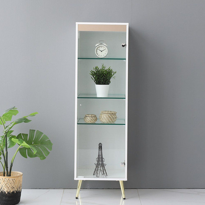 이지 골드 4단 장식장 400 유리장식장 거실 수납 피규어 진열장 그릇장, 이지 골드 400-4단 장식장