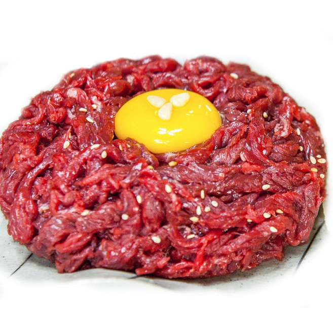 [이겼소] 한우 육회 150g (소스 증정) 부드럽고 신선한 냉장 마장동 소고기, 1개