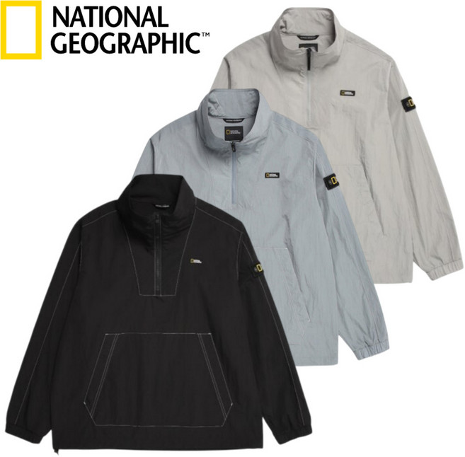 [매장발송] 내셔널지오그래픽 바람막이 티셔츠 아노락 점퍼 경량 오버핏 등산 러닝 작업 이월상품