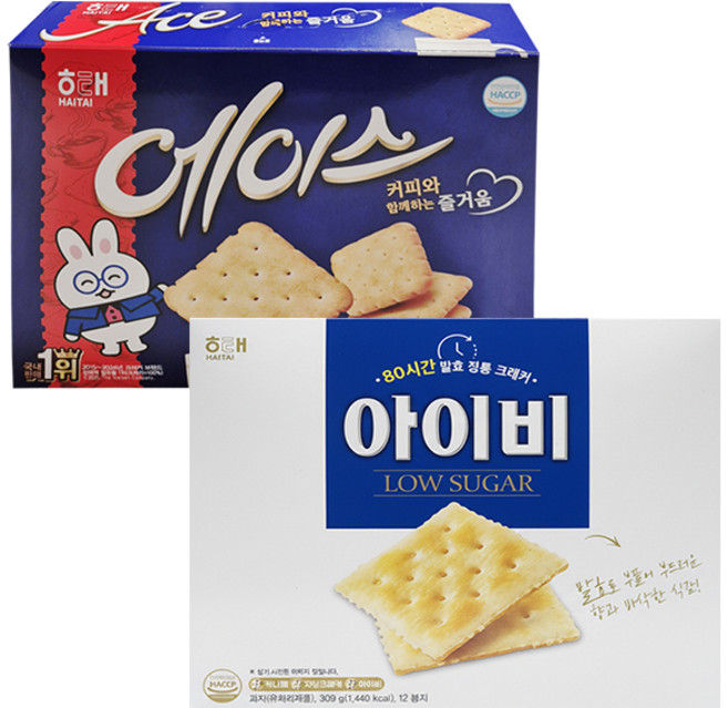 해태 에이스 364g + 아이비 309g, 673g, 1세트