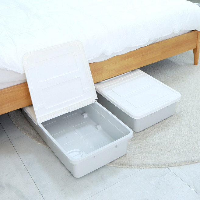 핫버튼 언더베드 침대 밑 수납, 16cm, 1개, 그레이