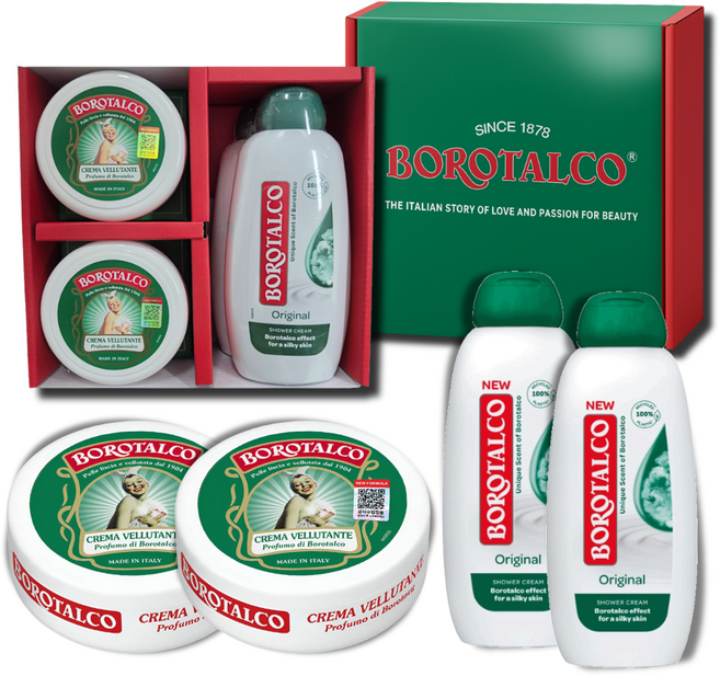 보로탈코 바디크림 150ml 2개+샤워크림 250ml 2개 정품인증 패키지세트, 1세트