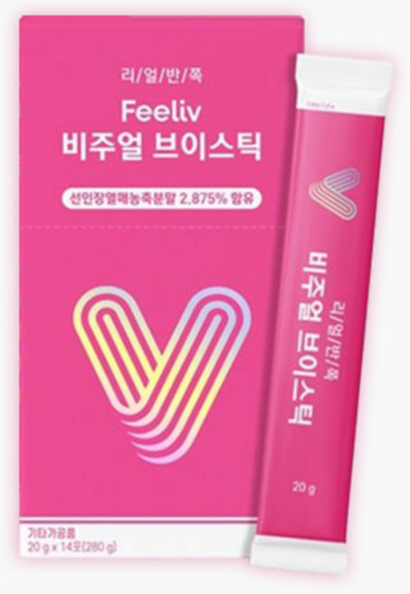 필리브 리얼반쪽 비주얼 브이스틱, 280g, 1박스