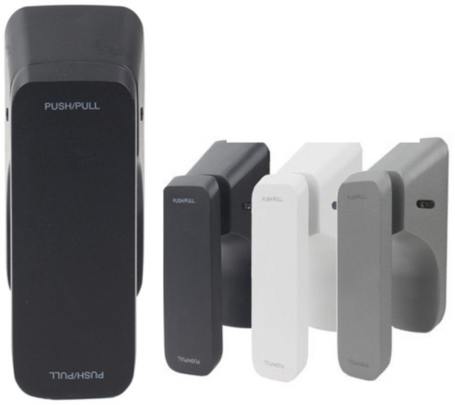 푸시풀 방문손잡이 블랙 PPL-1701-1, 1개