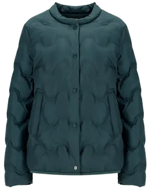 지센 이월상품 여성 경량 패딩 [부산점] 물결퀼팅 하이넥 덕다운 LCLWNA25