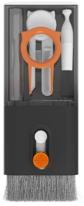 10-in-1 PC 키보드 클리너 키트 다기능 컴퓨터 청소 브러시 ​​키트 확장 가능한 디자인 이어폰 용 노동 절, 01 15CM black