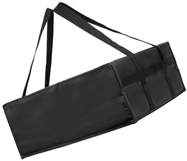 휴대용 손잡이 방수 캠핑 따뜻한 음식 피자 배달 절연 가방, Black