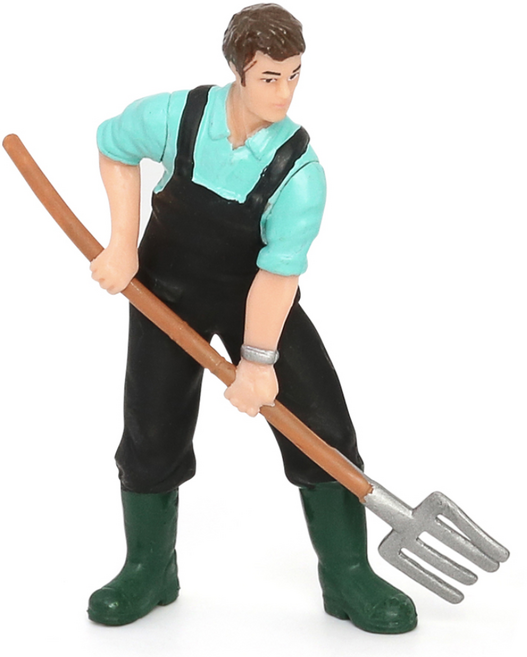 제트피규어 데이비드 농부 사람 사육사 피규어 농장 스몰월드, 1개