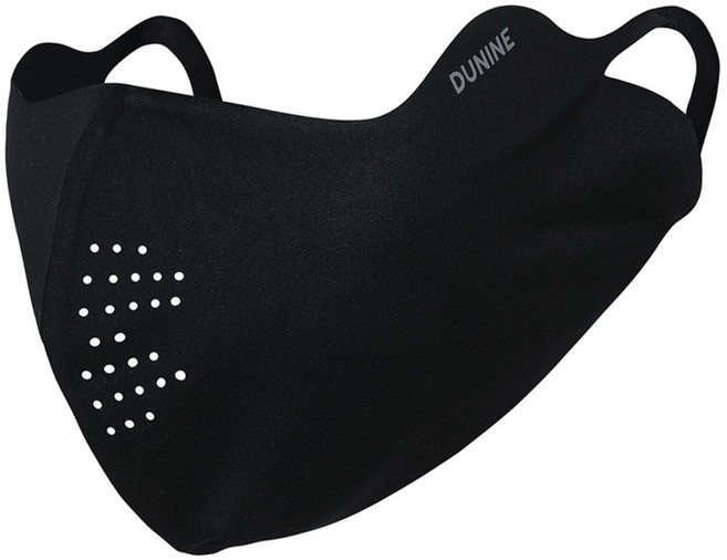 두나인 UV 자외선 차단 스포츠 골프마스크 스탠다드 자전거 등산 마스크 햇빛가리개 국산, 블랙