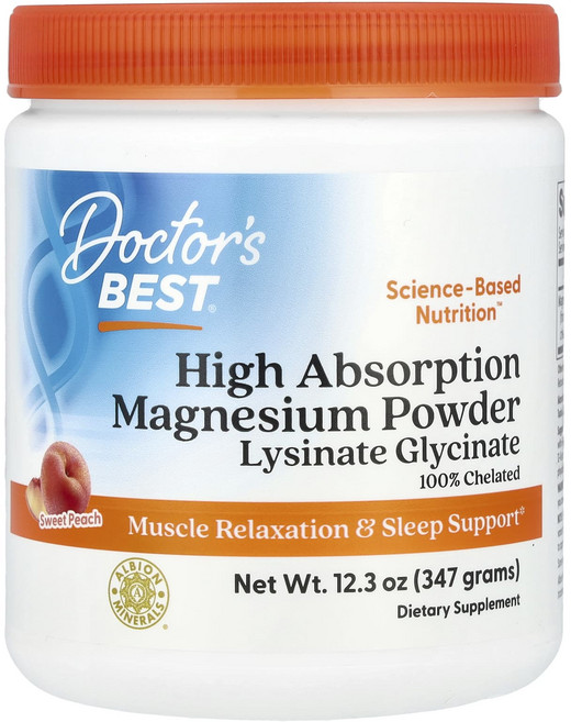 닥터스베스트 마그네슘 파우더 고흡수 복숭아 347g 12.3oz, 5개, 348g