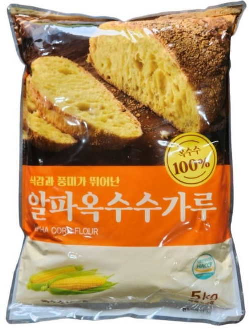 새롬푸드 맛있는 알파옥수수가루 1kg, 5kg, 6개