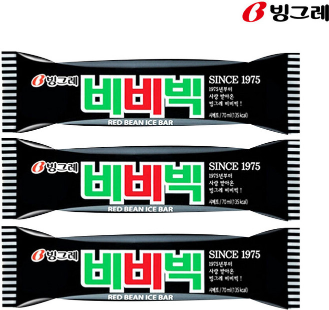 빙그레 비비빅 아이스크림, 70ml, 30개