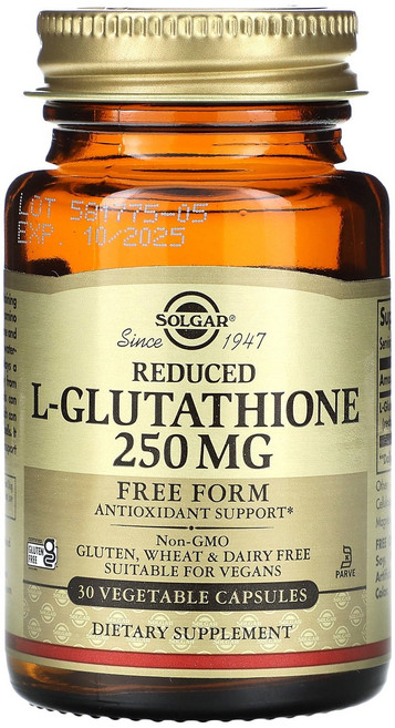 솔가 리듀스드 환원 L-글루타치온 250mg 식물성 베지캡슐, 1개