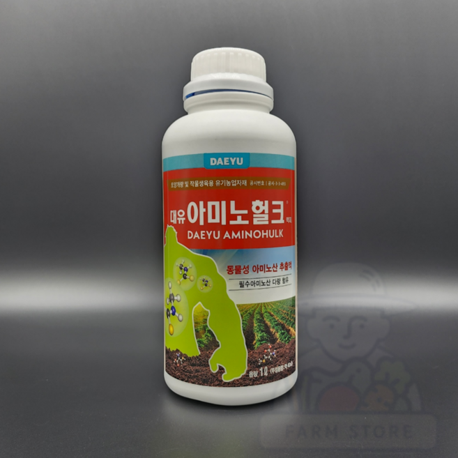 대유 아미노헐크 액제 동물성 필수 아미노산 농축 식물 영양제, 1개, 1L