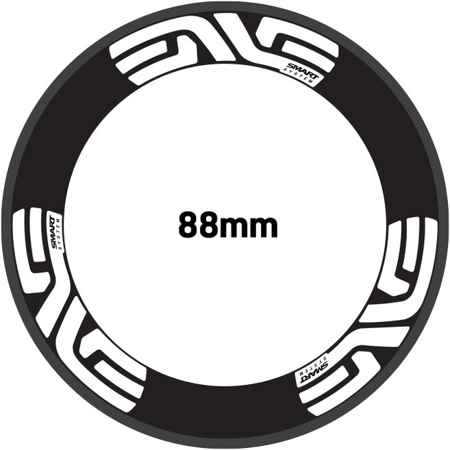 자전거 휠 데칼 스티커 ENVE 88mm 12장 셋트, 화이트