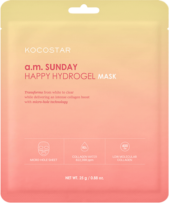[코코스타] 에이엠 선데이 해피 하이드로겔 마스크, 1개, 1개입
