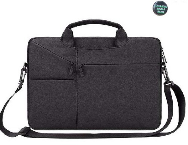 LG그램 맥북 노트북 파우치 크로스 + 포인트배지 17인치 16인치 15인치 14인치 13인치 케이스 가방 손잡이 삼성 맥북프로 맥북에어 엘지그램, 블랙(A타입), 1개