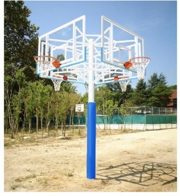 월드스포츠산업 고정식농구대 3면 WDB-1059, 1개