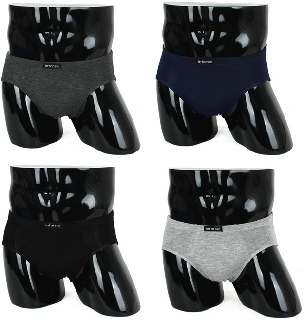 인따르시아 남성용 뱀부 삼각팬티 4종