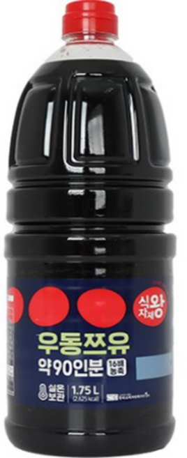 식자재왕 우동쯔유, 1.75L, 1개