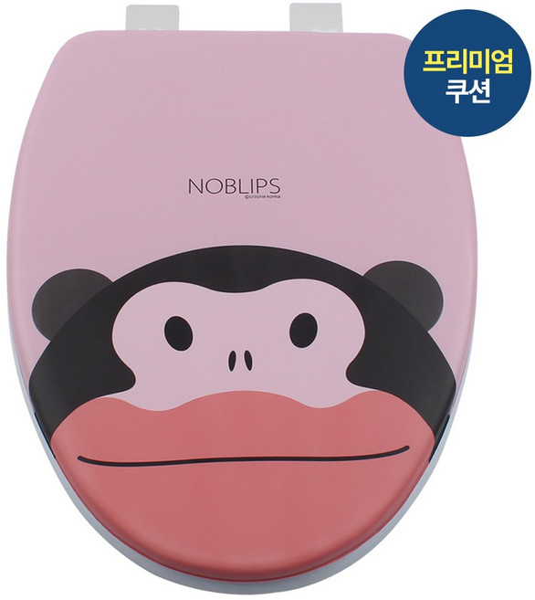 투투파파 특별제작 노블립스 35mm 쿠션 소프트 변기커버, 3. 얼큰 핑크 대형(O형) 35mm, 1개