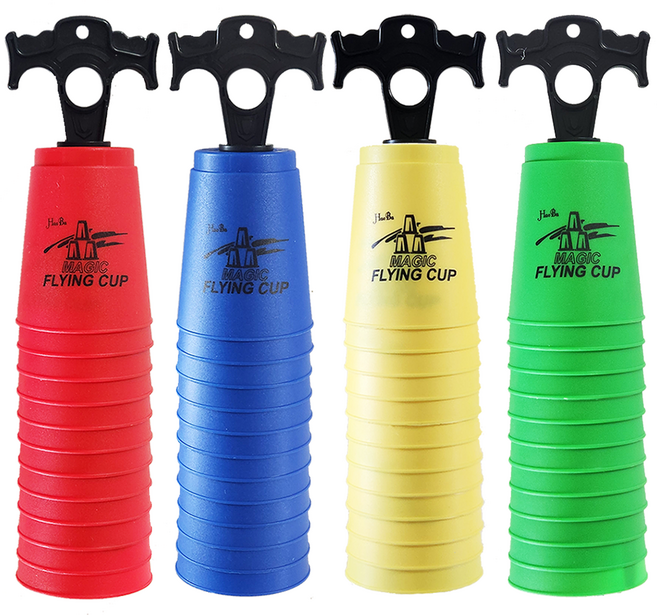 해피아이 12pcs 스피드 컵쌓기 2세트 (퀵홀더형) 컵세트 컵스택 파우치 스태킹 쌓기게임 쌓기놀이 보드게임, 1개