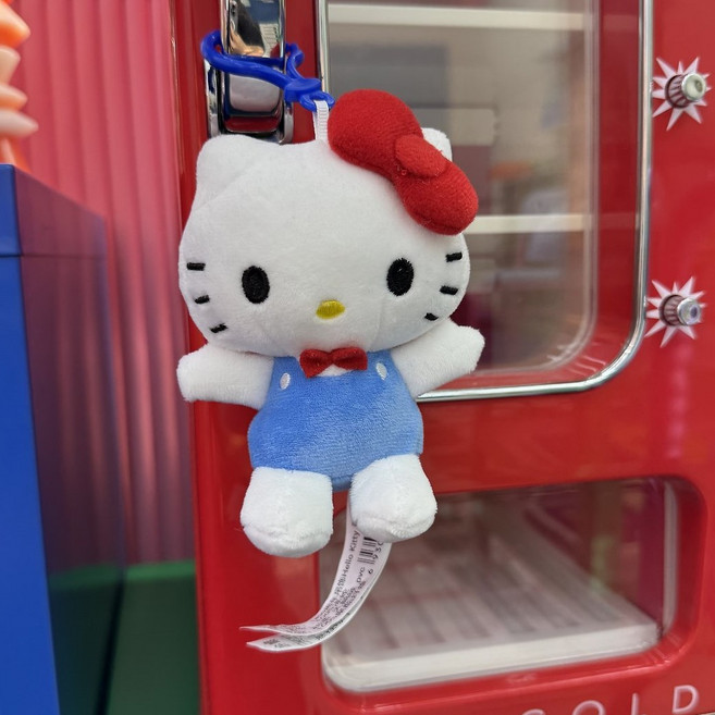 정품 50주년 헬로키티 롱다리 리본타이 가방키링 가방꾸미기 가꾸 백꾸 인형키링