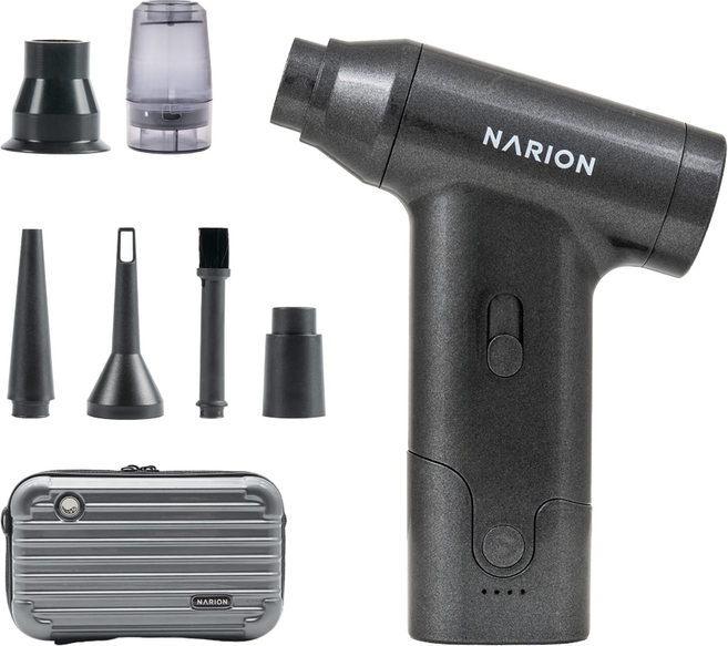 나리온 무선 미니 휴대용 세차 강력 제트 에어건, 1개