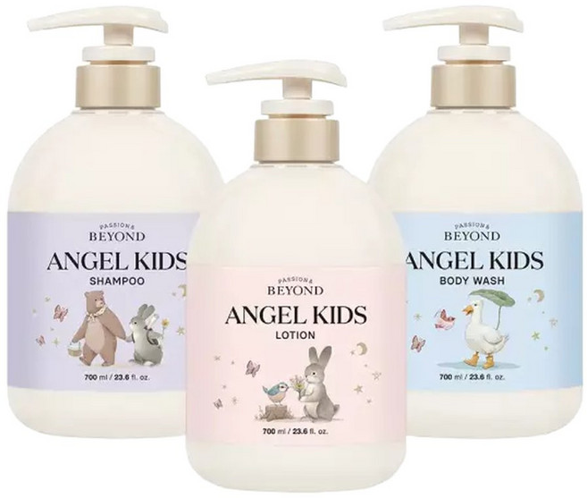 비욘드 엔젤키즈 올인원 패키지(샴푸 700&바디워시 700&바디로션700), 1개, 700ml