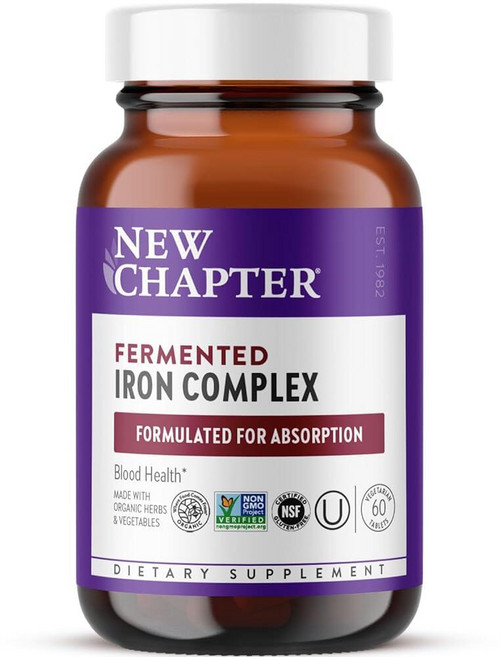 뉴챕터 발효 철분 복합제 New Chapter Fermented Iron 60정, 1개