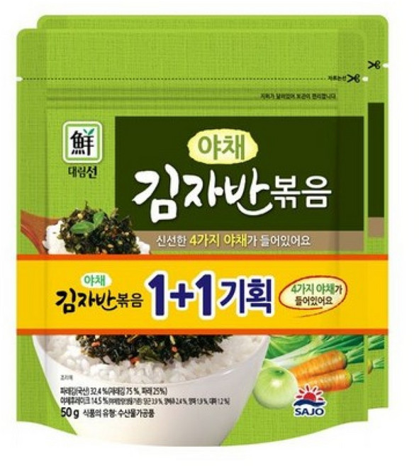 사조 대림선 야채 김자반 볶음 100g, 50g, 1개