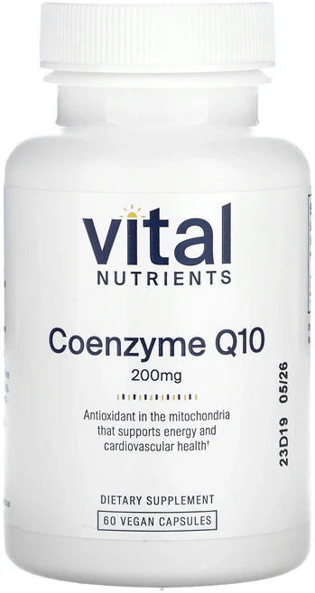 새해 첫좋은선물 Vital Nutrients 코엔자임 Q10 200mg 베지 캡슐 60정 제대로 할인합니다, VitalNutrients코엔자임Q10200mg베지캡슐, 1개 - 쿠팡