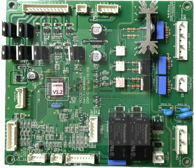 동구전자 전자동 원두커피머신 슬레이브PCB DSK-118FB SLAVE PCB 메인보드