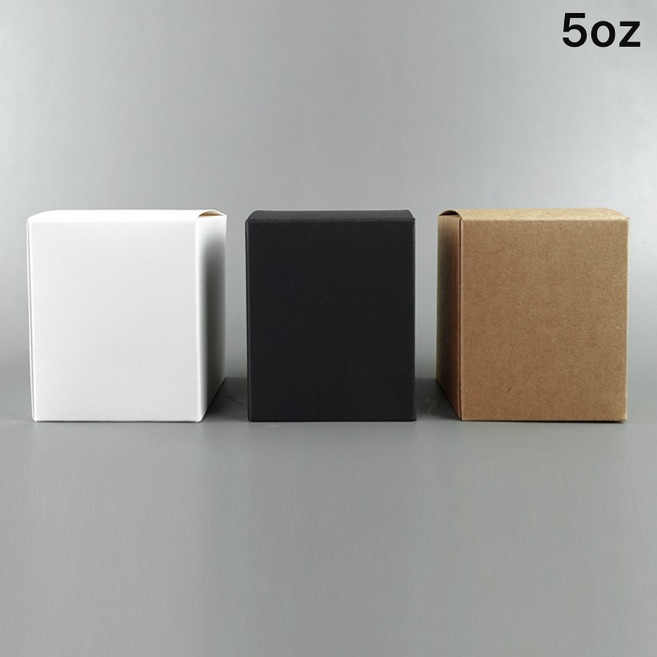 캔들나라 캔들상자 포장박스 5oz, 10개, 화이트, 화이트/10개