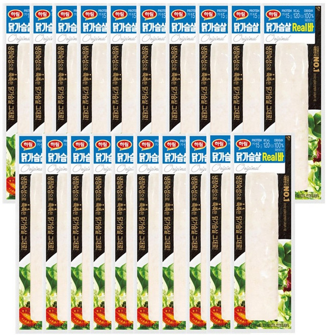 공식 하림 냉장 닭가슴살리얼바 오리지널 70g, 80g, 20개