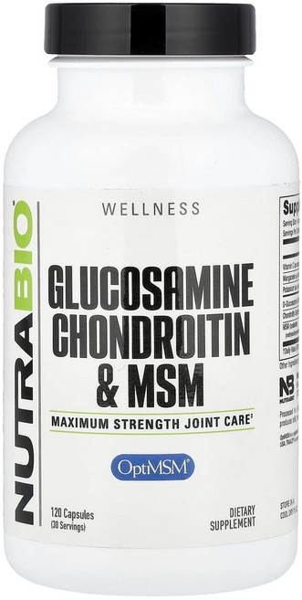 뉴트라바이오랩스 글루코사민 콘드로이틴 & MSM 캡슐 120정, 1병, 1개