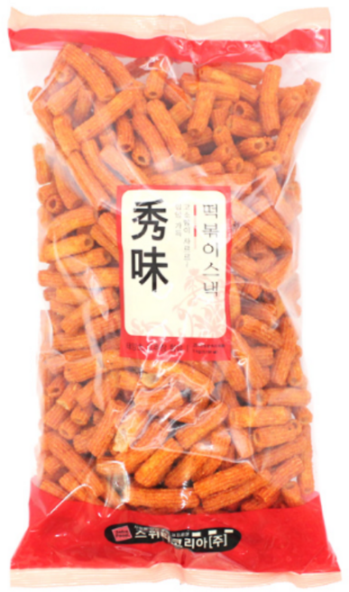 스위티코리아 떡볶이스낵 1kg x4개 한박스 대용량간식 옛날과자 안주, 4kg, 1박스