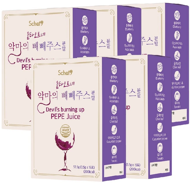 스캇나인 악마의 빼빼 주스 ABC 클렌즈 레시피 쥬스, 52.5g, 5개 - 쿠팡