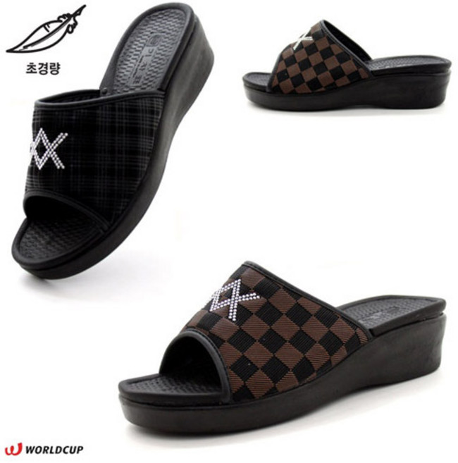[초경량 푹신함 5cm] 국내제작 안신은듯 가볍고 발볼편한 쿠션감좋은 여성 사무실 외출용 이중쿠션 슬리퍼 실내화