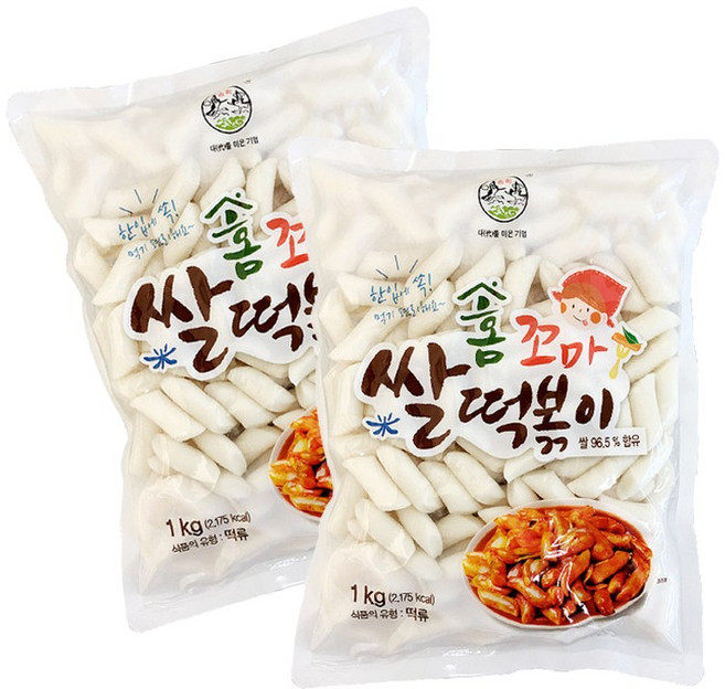 송학식품 홈꼬마쌀떡볶이 1kg 4개