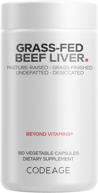 코드에이지 그래스-페드 비프 리버 캡슐, 단일옵션, 1개, 180정