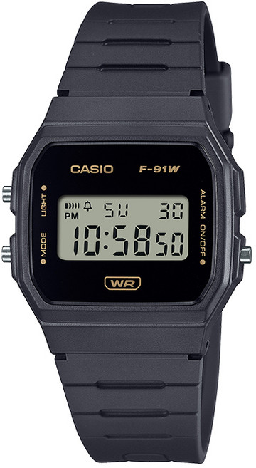 CASIO 카시오 F-91WB-8A F-91 시리즈 슬림 디지털시계 블랙