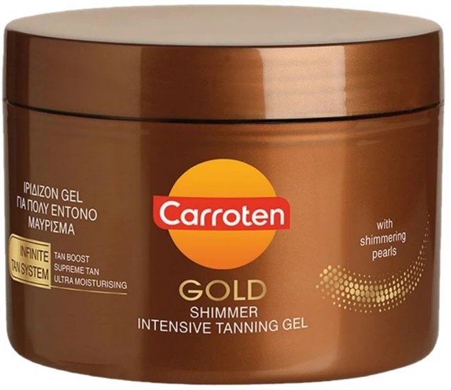 캐로텐 골드 쉬머 인텐시브 태닝 젤 Carroten Gold Shimmer Intensive Gel, 1개, 150ml - 쿠팡