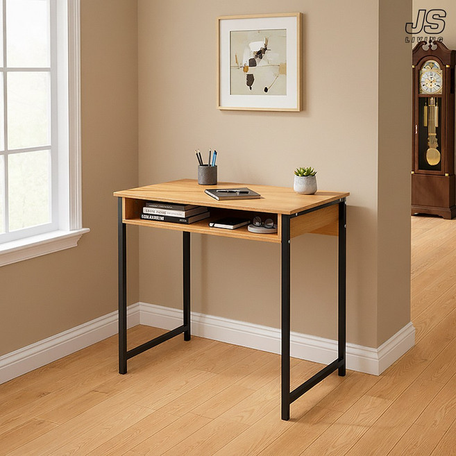 JS리빙 (30% 리퍼브) 사무용 데스크 조립식 2단 선반 사무실 학생용 공부 테이블 게이밍 컴퓨터 책상 인테리어 어린이 1인용 입식 간이 화장대 sp_re-4698520, 상세참조